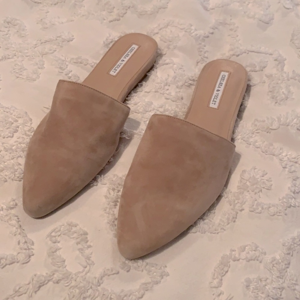 Chelsea and Violet Mules
